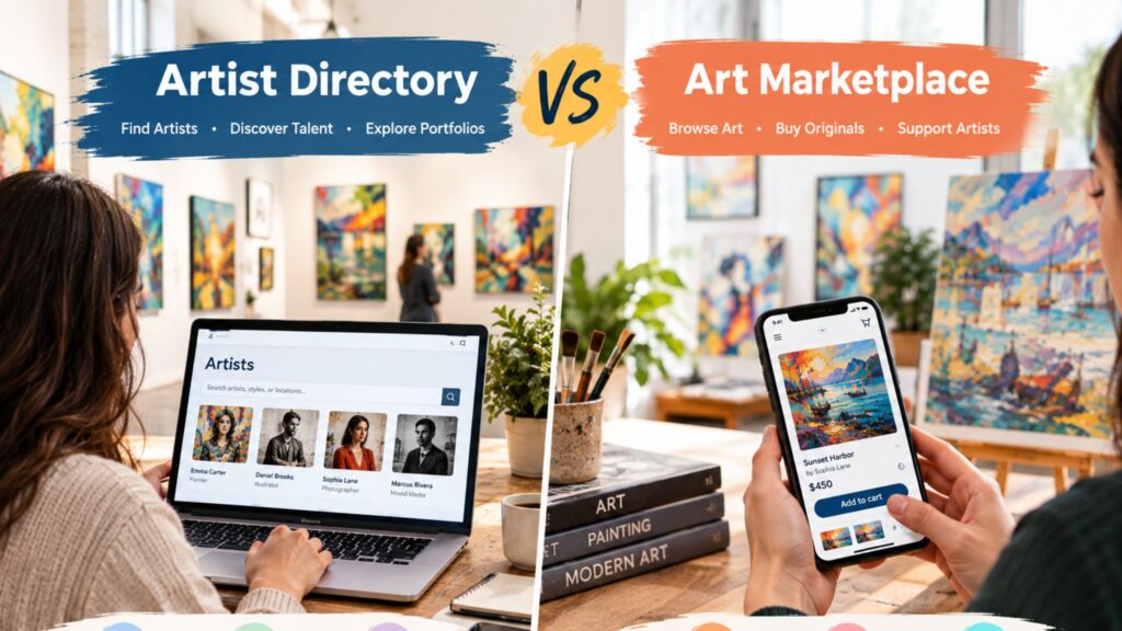 Artist Directory vs Art Marketplace
